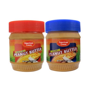  بادام زمینی ساده و کرانچی امریکن گرین - 340 گرم مجموعه 2 عددی63481699a613a291010